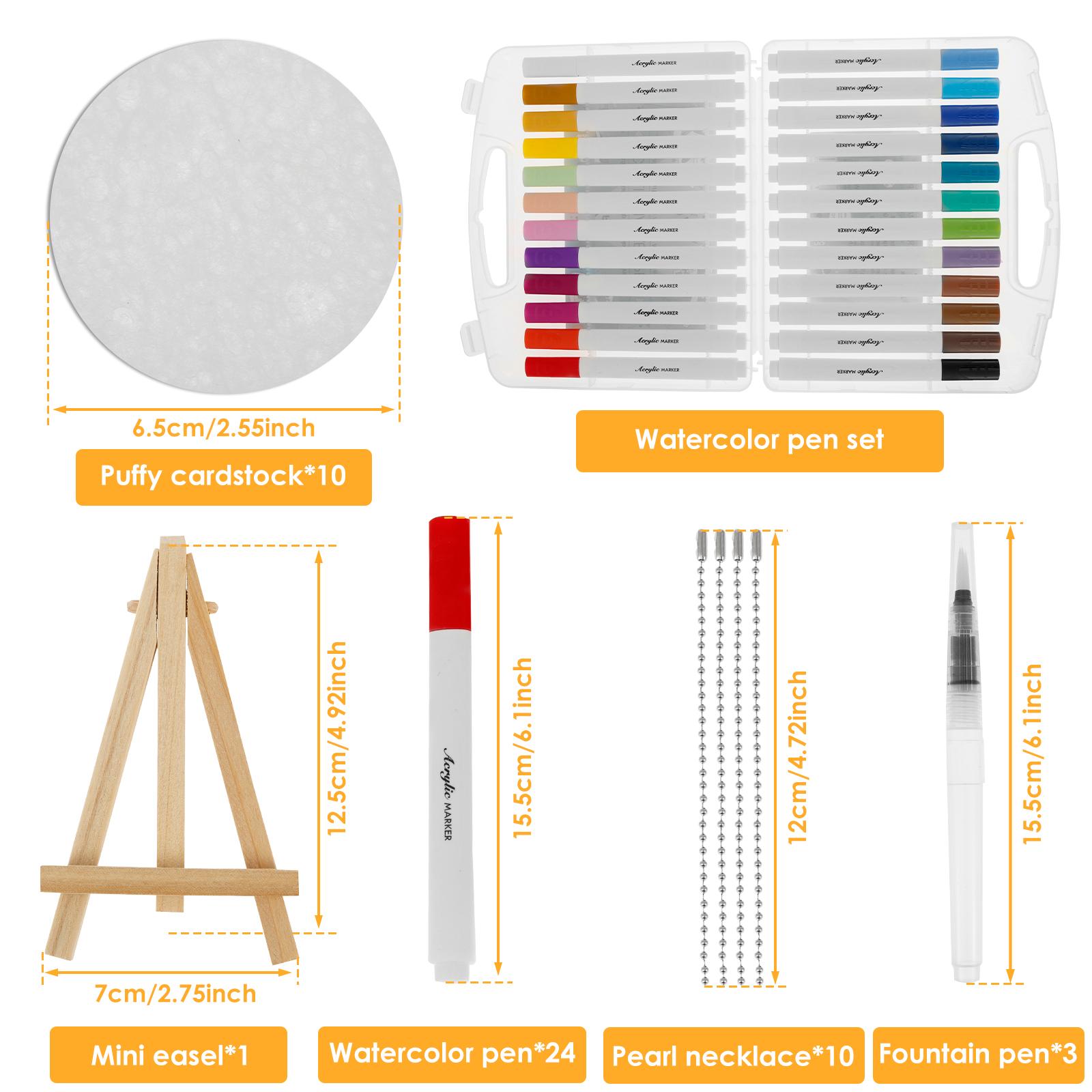

Волшебный набор для рисования пухлой краской с маркером, бисерной цепочкой, 3D пухлой краской, бумагой, набор для самостоятельного изготовления открыток, постеров, поделок для рисования