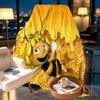 Maya the Bee Print Blanket - Soft & Comfortable, for Bedroom, Travel, Sofa, Home Decoration - Birthday Christmas Gift for Friend