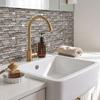 Wall Renovation Stickers Peel And Stick Backsplash, 3D Brick Panels, Self Adhesive Heat Resistant Stove Cover Tile, Faux Stone Wallpaper, On