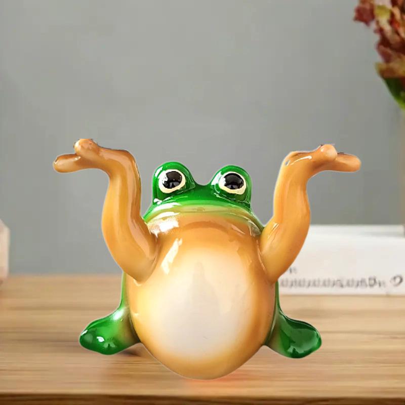 Лягушка Держатель для ручек Смоляное Настольное украшение