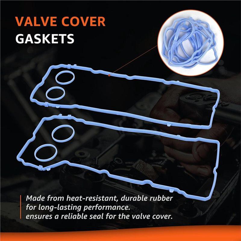 Durable-For Jeep Dodge 200 300 Wrangler Compatible 5184596AE VS50805R 3.6L Valve Cover Intake Manifold Gasket Set Repla