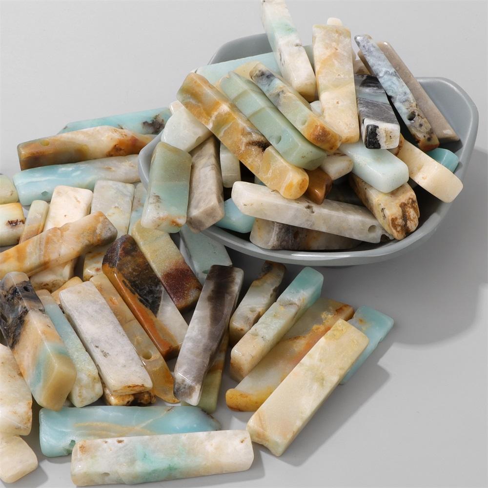 5pcs/lot Natural Gem Stone Beads Real Top Drilled Citrines Amethysts Labradorite Quartz Stick Beads For Jewelry Making Necklace