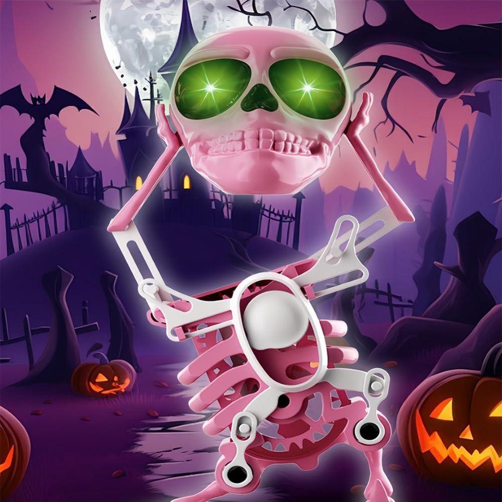 Mit Musik Tanzendes Skelett Leuchtend Aufziehskelette Geschenke Schreibtisch Federwerk Spielzeug