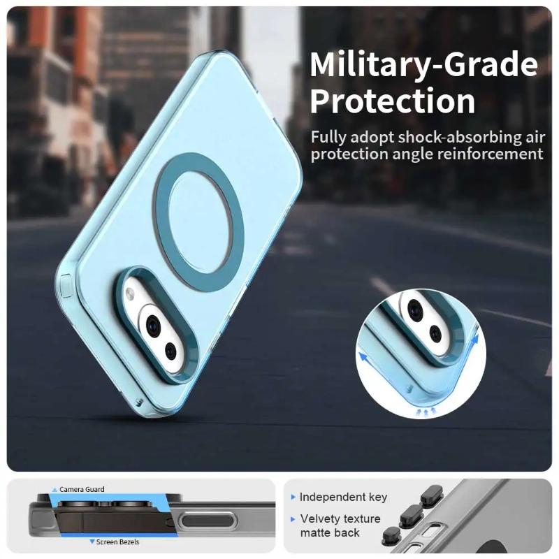 9a Magnetic for Magsafe Matte Phone Case for Google Pixel 9A Pixel9 A 9Pro XL Candy Color Translucent PC + TPU Protection Shockproof Bumper