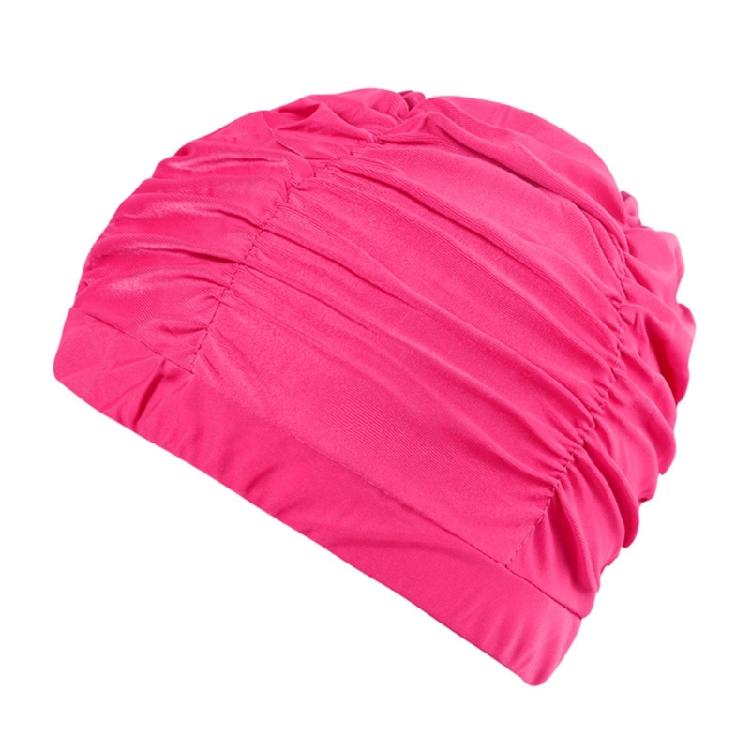 Fabric Swim Caps for Short Hair Long Hair, Nylon Cloth Swimming Caps Elastic Swim Caps Comfort Swim Hats for Women Man