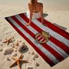 1PC As Monaco Crest Beach Towel - Soft,  Absorbent Microfiber, Lightweight, Ideal for The Beach, Parties, Travel, Camping fan gifts