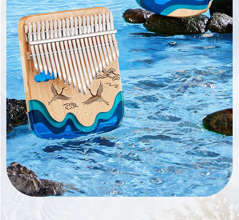 CEGA 17-Key Resin Whale Kalimba Thumb Piano - Children's Day Gift