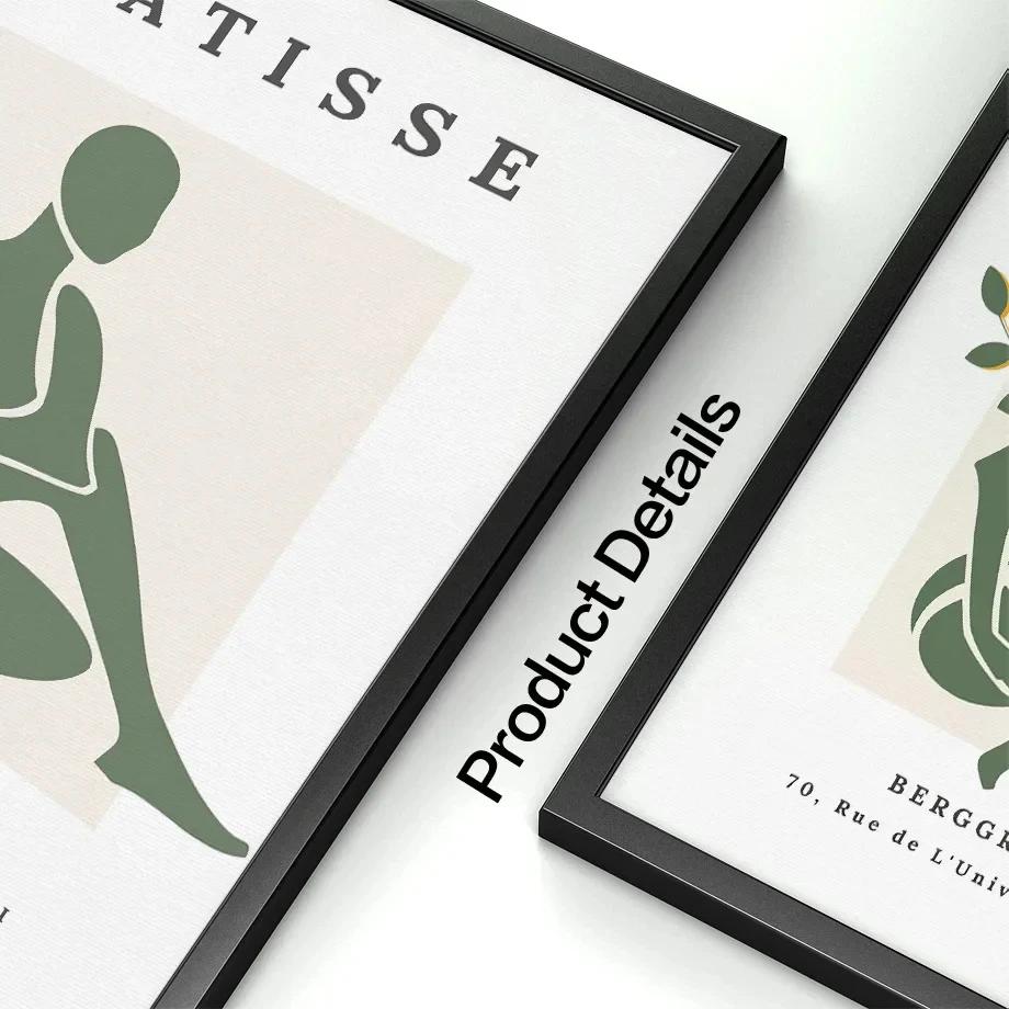 Matisse Astratto Ragazza Sexy Fiore Foglie Arte Murale Pittura su Tela Poster Nordici e Stampe Immagini per Soggiorno Decorazioni per la Casa