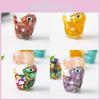 Crystal Resin Cat Figurine With Colorful Shell Decor For Office Desk Gift