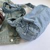 Denim Shoulder Bag Women's Crossbody Bag Commuter Large Capacity Underarm Bag