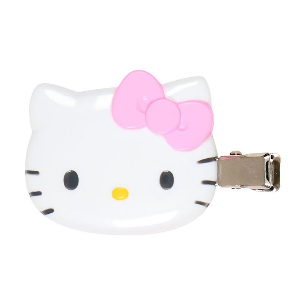 Sanrio Hello Kitty Bangs Clips, Pink, ABS Resin, Set of Right-Facing and Left-Facing, Perfect for Makeup, Washing Your Face, and Desk Work, Ages 3