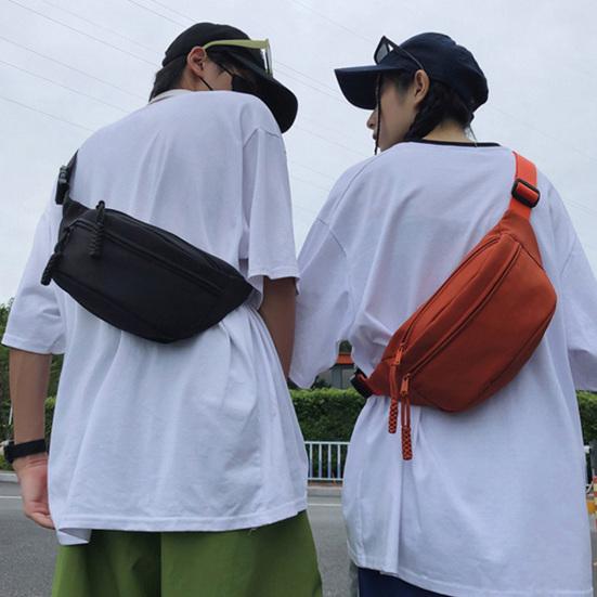 Crossbody Fanny Pack for Women Men Waist Bag Pack with Adjustable Strap Solid Color Belt Bag Pack for Daily Outings Travel