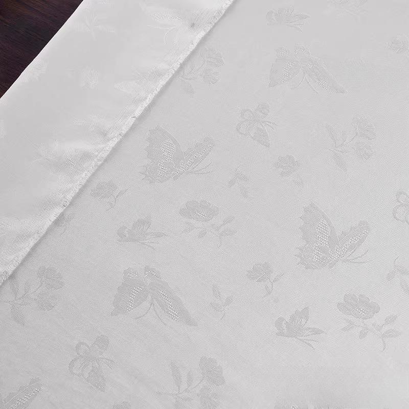50x145cm Butterfly Jacquard Cotton Linen Fabric for Diy Sewing Dress Shirt Skirt Pants Clothing Vintage Summer Cloth