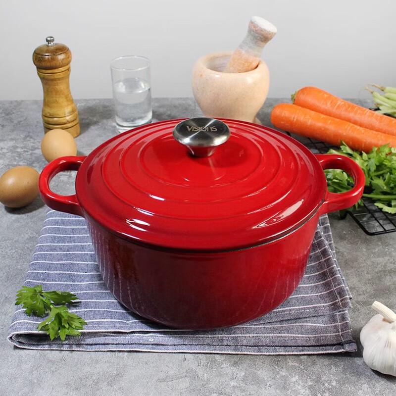Corning VISIONS Enamel Cast Iron Stew Pot 24.8cm