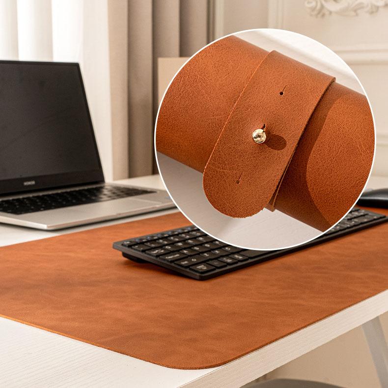 Leather Desk Mat – Extra Large Waterproof Mouse Pad & Keyboard Pad Non-Slip PU Leather Desk Blotter Table Protector  Home Office Supplies