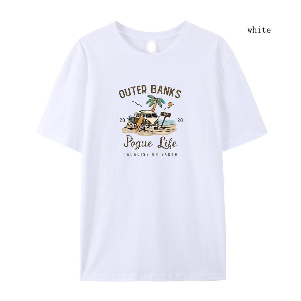 Women's Summer Short Sleeved T-shirt Outer Banks T-shirt  Pogue Life T-shirt  Women Short Sleeved T-shirt Tops