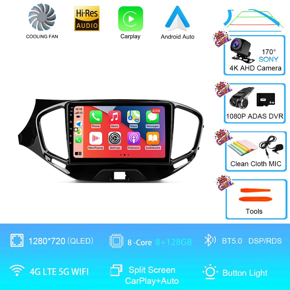 Car Radio Android 14 Carplay Wifi 4G For LADA Vesta Cross Sport 2015 - 2020 Multimedia Video Player Navigation GPS Stereo Auto