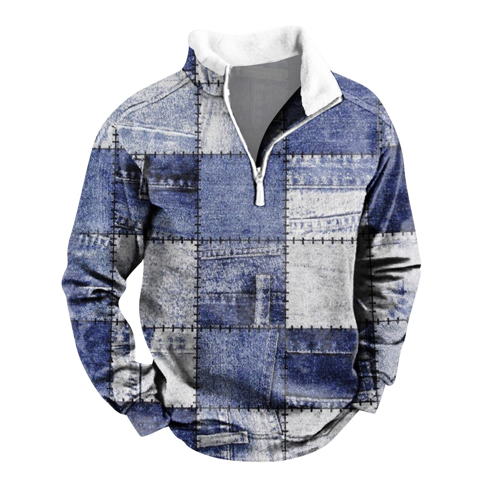 

Мужская футболка с длинным рукавом для вечеринки, рождественский флисовый воротник, топ с V-образным вырезом XXL