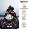 1pc Rose Hello Kitty Blanket, Soft Throw for Room Decor, Perfect Gift Idea for Family and Friend, Living Room, Travel, Camping, Car Blankets, Beach, O