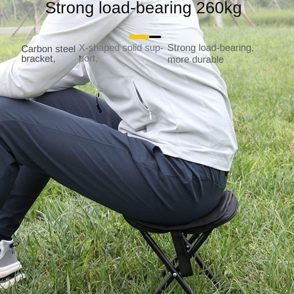 Solid Color Portable Zipper Campstool Ultra-light Outdoor Picnic Bench Folding Stool  Train
