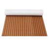 1200mmx2400mmx5mm EVA Foam Faux Teak Boat Deck Mat Brown Decking Sheet Yacht Flooring Anti Skid Mat Self Adhesive Vehicle Pad
