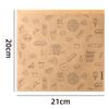 A03F-100Pcs Greaseproof Baking Paper Bag Disposable Packaging Dessert Sandwich Burger Package Kitchen Accessories
