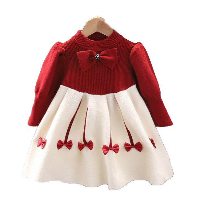 2024 Toddler Girls' Princess Winter Dress - Autumn/Winter Style