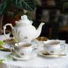 English Teapot Set European Vintage Flower Tea Cup Court Style Ceramics Coffee Cup Saucer Pot Home Exquisite Drinking Utensils