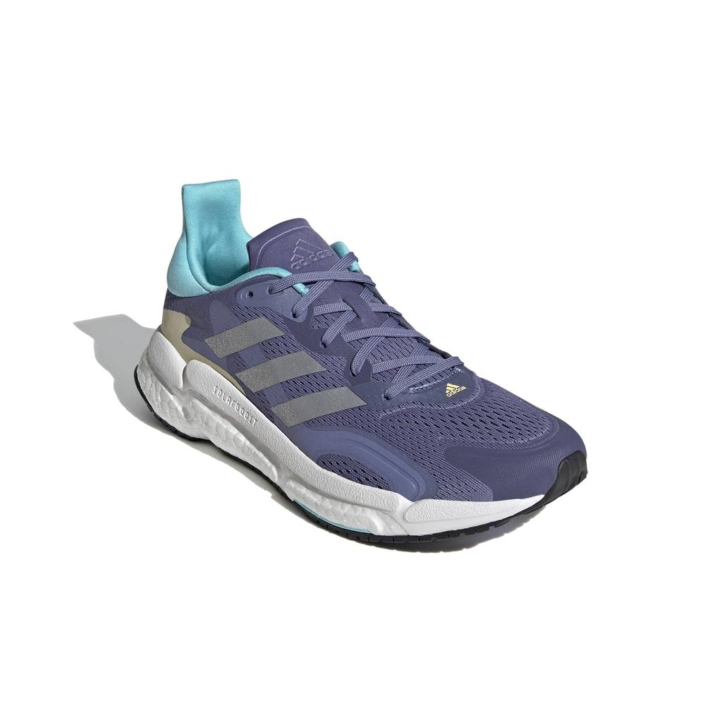 Adidas Solar Boost 3 Running Shoes, Orbit Violet/Silver Metallic/Orange Tint (H67349), Size 24.5 cm