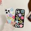 Třpytivé Bling 3D Dopaminové Hvězdy Ochranné Pouzdro Pro iPhone17 Air 16 E 15 14 13 12 11 Pro Max Plus X XR 7/8 SE Krásný Epoxidový Průhledný Akrylový Kryt