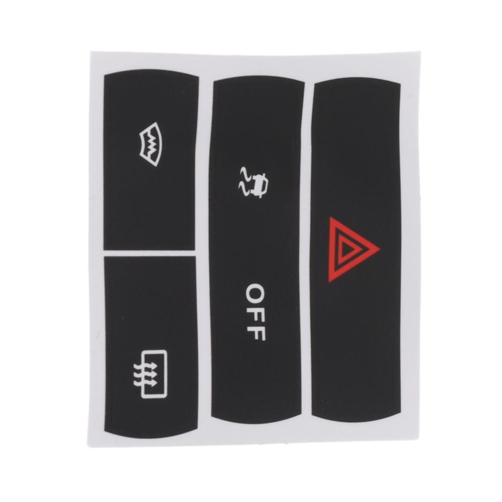 1 Pcs Car Stickers To Repair The Hazard Button Defroster And For ESP For Ford For S-Max Button Repair Decals Sticker