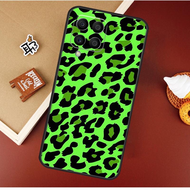 Leopard Print Black Cheetah Pattern Case For Samsung Galaxy M16 M36 M56 M06 M52 M32 M12 M54 M34 M14 M35 M55 M15 M11 M31 M13 M53