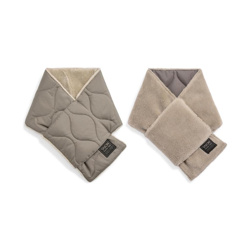 Taion Down Muffler Light Mocha x Beige One Size R201ML-1