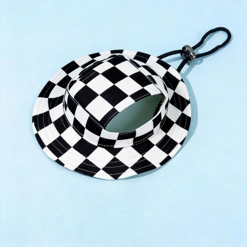 Pet Sun Hat Cats Small Dogs UV Protection Breathable Outdoor Cap With Ear Holes