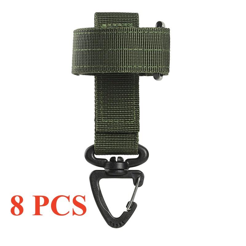 1/2/5/8PCs Multi-purpose Tactical Gloves Buckle Glove Hook Military Fan Outdoor Climbing Rope Storage Adjust Camping Hanging
