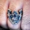 Demon Skull Dragon Scale Halloween Concert Jewelry for Men and Women Retro Fantasy Style Ring
