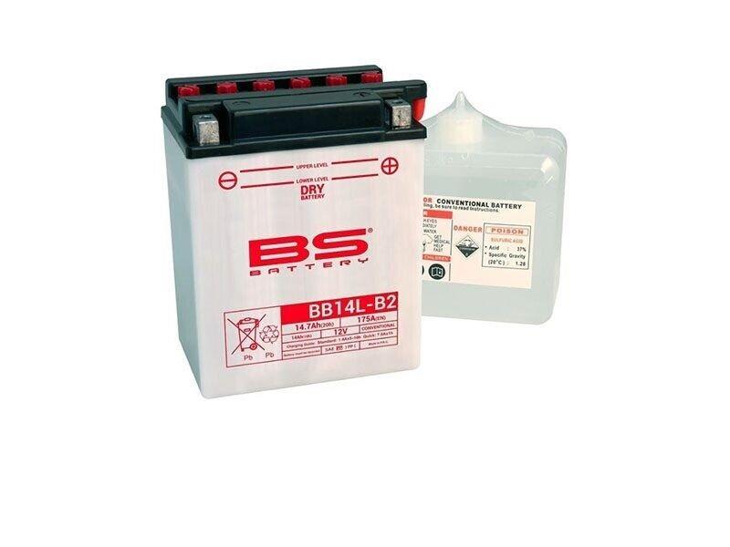 

Bs Bb14al-A2 Dry 1990-1992 Kawasaki ZZR 1100 Compatible Battery