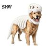Costume Scheletro Dinosauro Tridimensionale per Animali Domestici, Abbigliamento 3D Luminescente al Buio, Cappello Morbido Peluche di Dinosauro per Cani Gatti di Halloween, Cosplay Festività