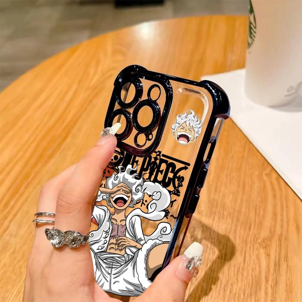 Anime O-ones-l-luffys P-pieces Plating Phone Case For Samsung S26 S25 S24 S23 S22 Note20 Edge Plus Ultra 4G 5G Anti Fall Airbag