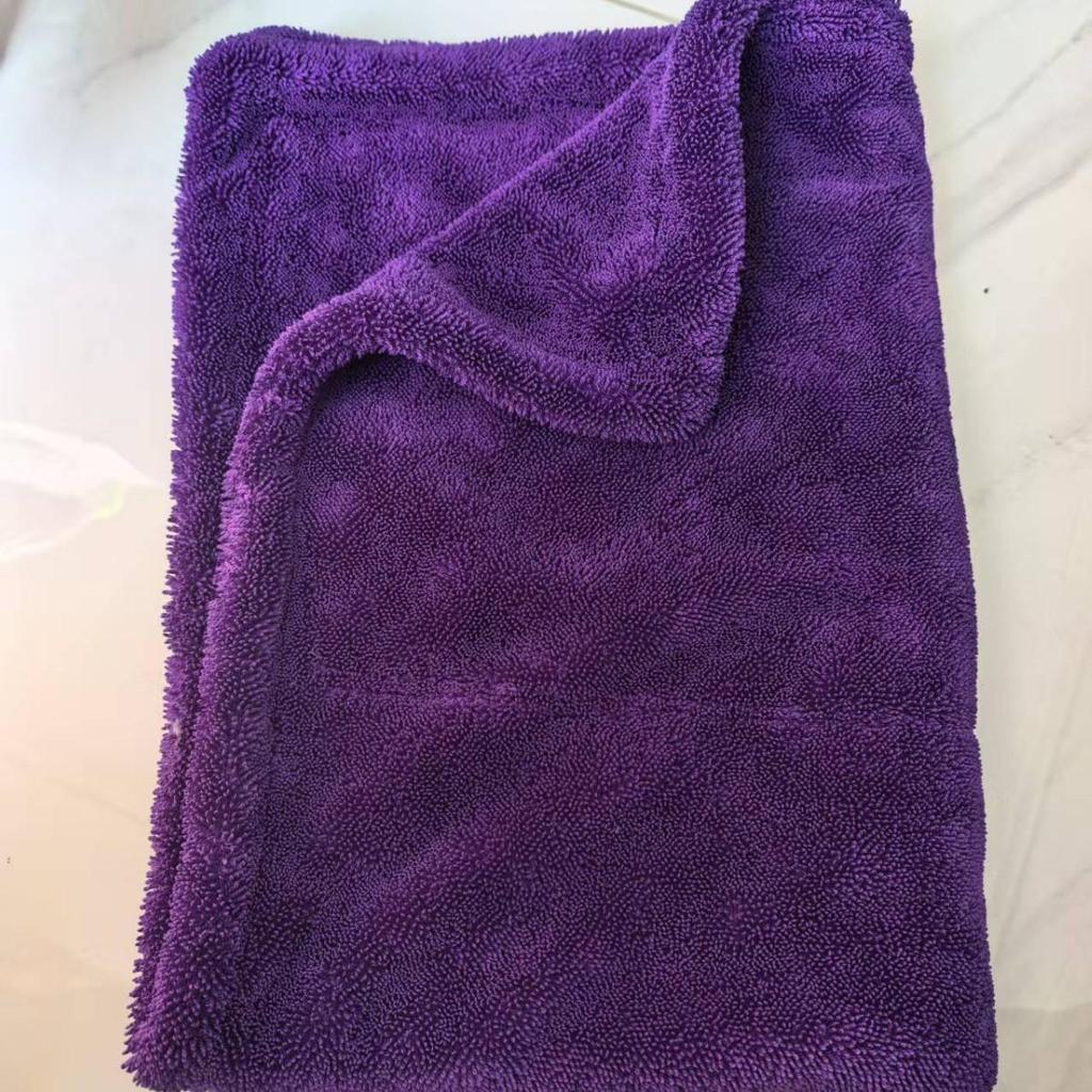 Dual-Layer Absorbent Car Wash Towel - Thick, Double-Sided Pigtail Design