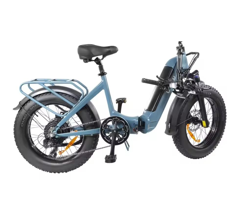 DYU FF500 Foldable Electric Bike 48V 13.5Ah Battery, 500W Motor, 20*4.0 Inch Tires, Range 78km E-Bike