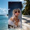 Argentine singer Tini Stoessel Towel Drying Bath Towel Applicable To Light Swimming Camping Yoga Beach Out