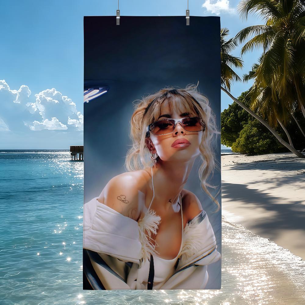 Argentine singer Tini Stoessel Towel Drying Bath Towel Applicable To Light Swimming Camping Yoga Beach Out