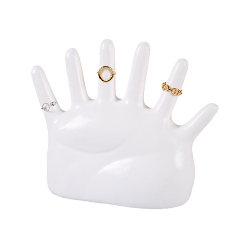 

Resin Jewelry Stand Hand Designed Jewelry Holder Rings Display Holder Bracelet Display Stands for Bracelets and Rings белый