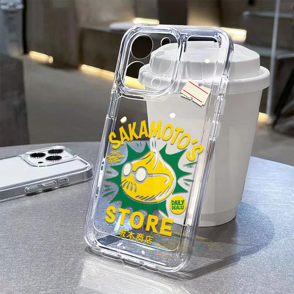 

SAKAMOTOS DAYS Phone Case For iPhone 16 16e 15 14 13 12 11 Mini Pro Max X XR XSMax 7 8 Plus Transparent Soft TPU Back Cover iPhone 16e