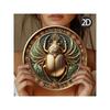 Vintage Egyptian Scarab Metal Wall Art Retro Tin Sign Home Decor