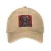 Santa Muerte Saint Death Goth Mexican Muertos Skull Washed Denim Cap  Baseball Caps Adjustable Hat Summer Unisex Baseball Hats