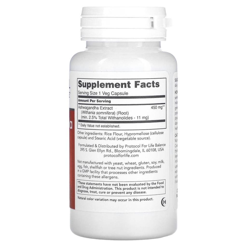 Ashwagandha Extract, 450Mg, 90 Veggie Capsules