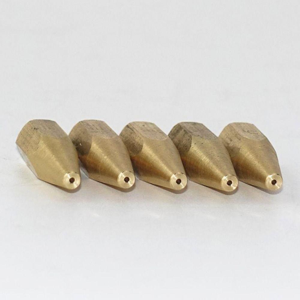 

5pcs H01-2 Gas Brazing Torch Nozzle Pure Copper Oxygen Propane Acetylene Liquified Gas Torch Tip Acetylene Version