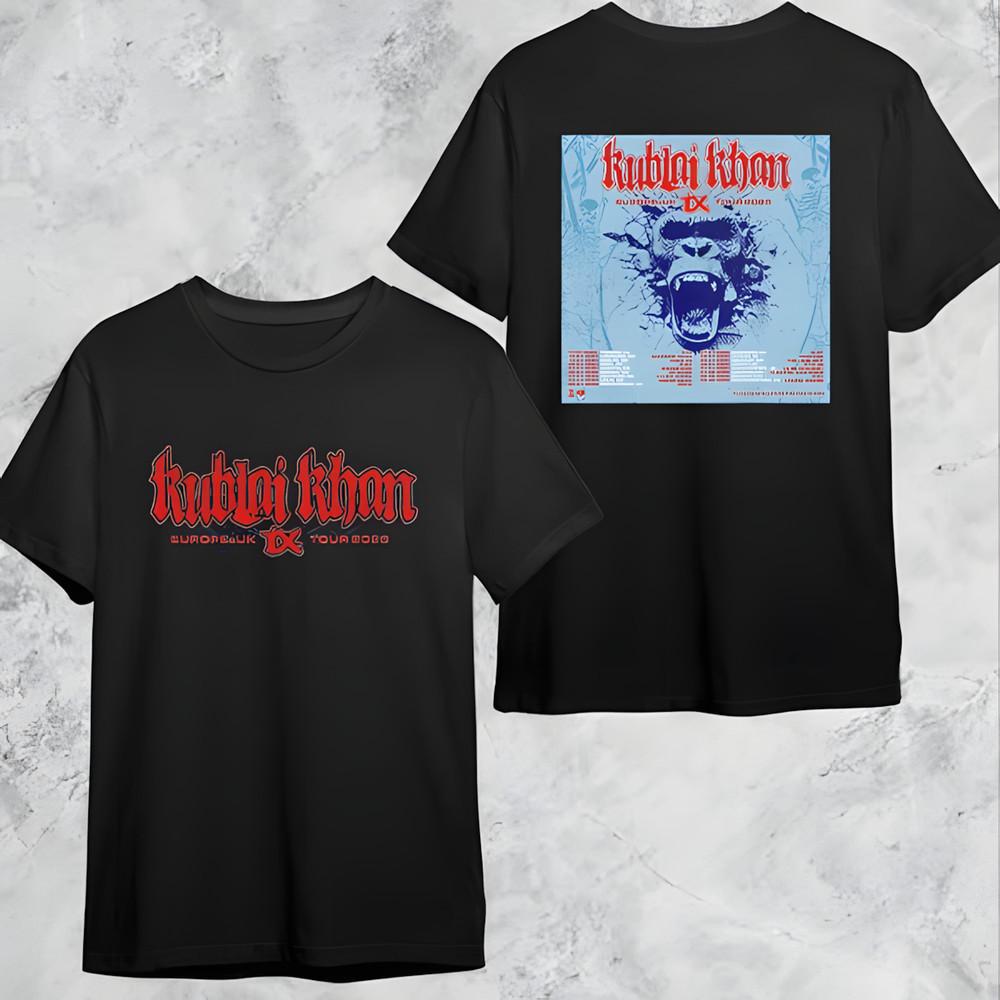 

Kublai Khan TX Europe and UK Tour Date 2025 Fan Gifts Two Sides Classic T-Shirt S